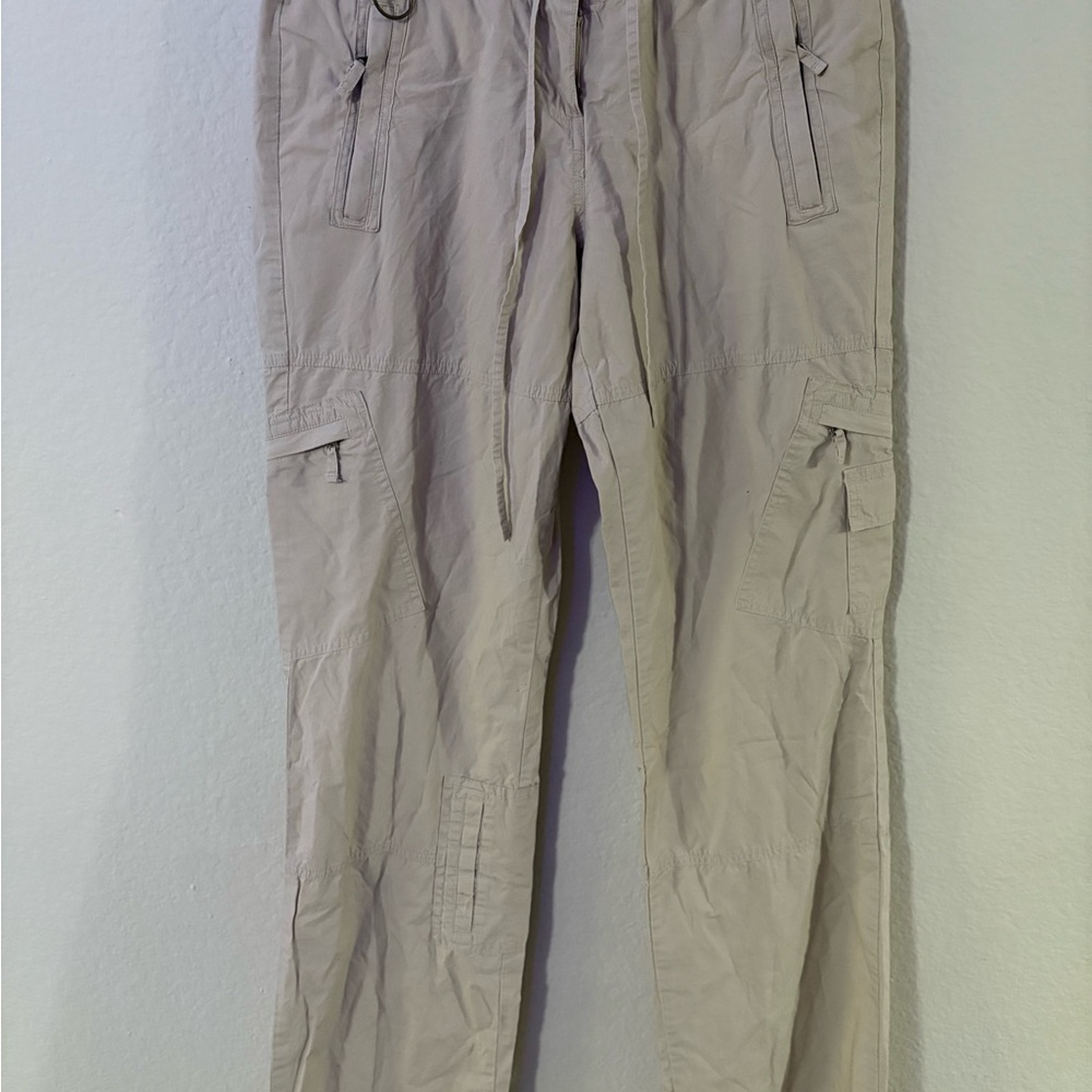 Women’s Cream Cargo Pants